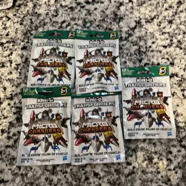 Lot of 5 KRE-O Transformers Micro Changers Mystery Bag Figures Collection 3