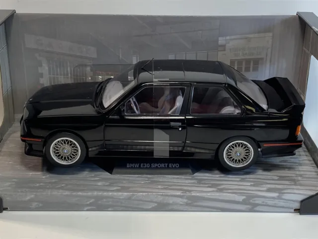 BMW E30 Sport Evo 1990 Noir 1:18 Echelle Solido 1801501