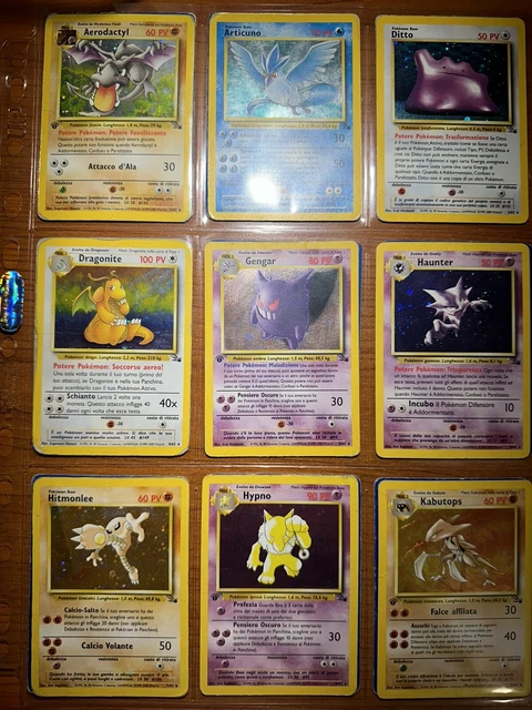 thumbnail image 2 of Pokémon Fossil 1st Edition Common/Uncommon Complete Set – 32 Cards, EXC/NM 2 of 3