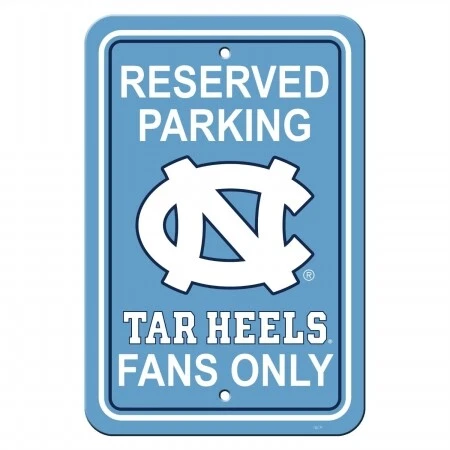 Fremont Die 40295 North Carolina Tar Heels - 12 x 18 in. Plastic Parking Sign