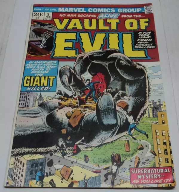 VAULT OF EVIL #9 (Marvel Comics 1974) Stan Lee story (FN+) Russ Heath cvr & art