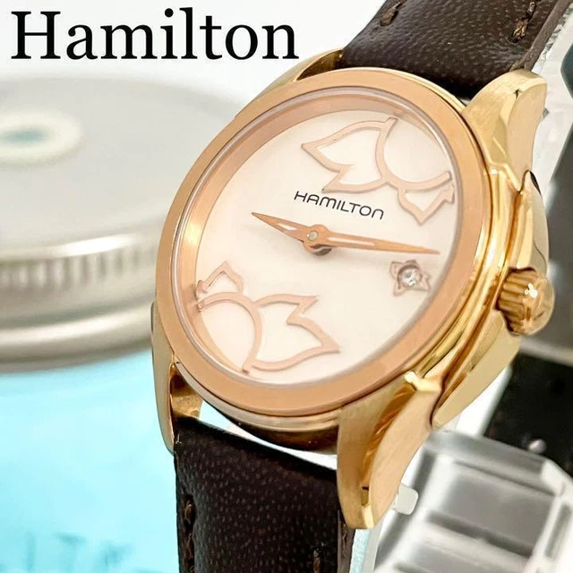 78, Hamilton, Hamilton watch, ladies watch, new belt, 1P diamond, Hamilton,4022