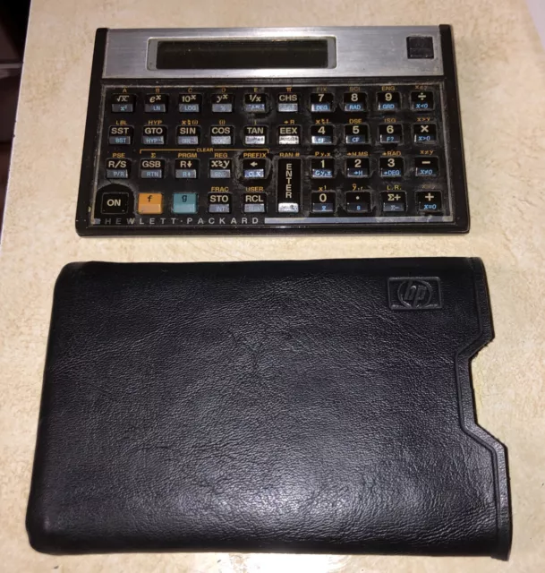 Vintage HP 11C RPN Scientific Calculator Made in the USA Clean Battery Tray