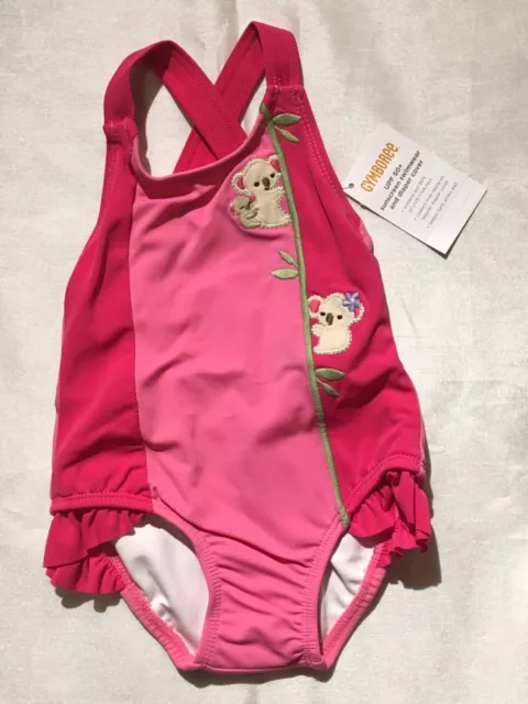 New GYMBOREE Koala One-Piece SWIMSUIT Infant Girl Size 3-6 Months