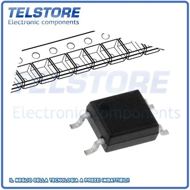 2pcs  Optocoupler SMD Canali 1 Usc a tranisistor Uisol 3,75kV SO4 HCPL-181-000E