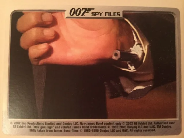 Wrist Dart Gun Moonraker #12 Q Branch - 007 James Bond Spy Files Card 2