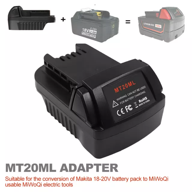 DIY adapter For makita 18V battery convert for milwaukee M18 18V tool use