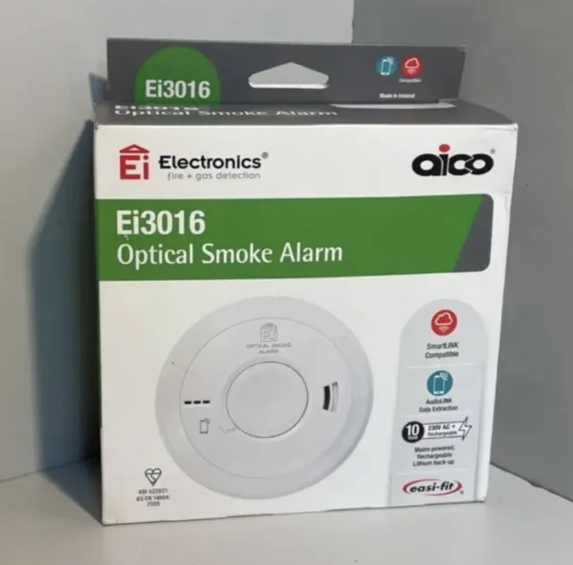 Aico Ei3016 Mains Powered Optical Smoke Alarm