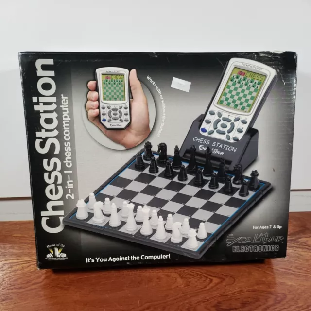 Excalibur Stiletto III Chess Game 5T-932ED Complete in Great