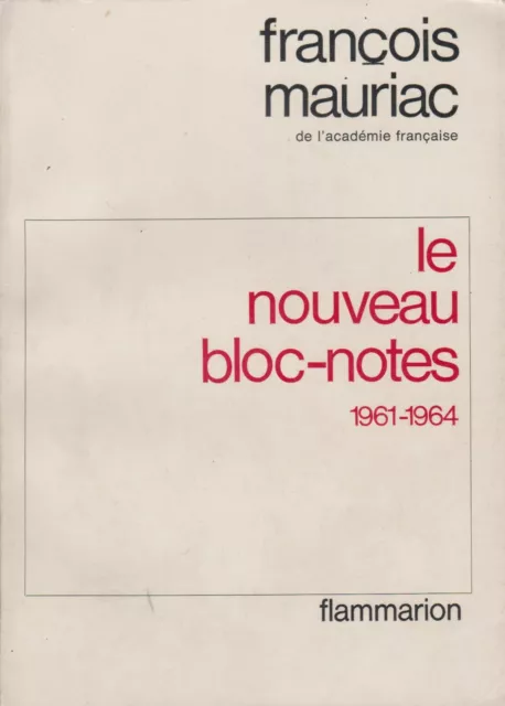 Francois Mauriac Le Nouveau Bloc-Notes + Paris Poster Guide