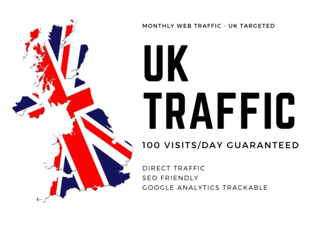 UNLIMITED UK visitors to your website for 3 months! Increase your traffic flow!