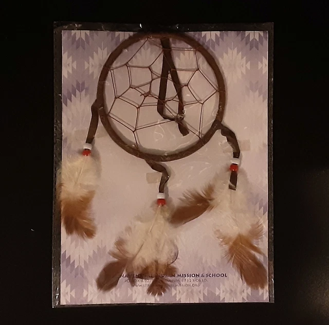 NEW, 4” Brown ST JOSEPHS INDIAN SCHOOL Dreamcatcher