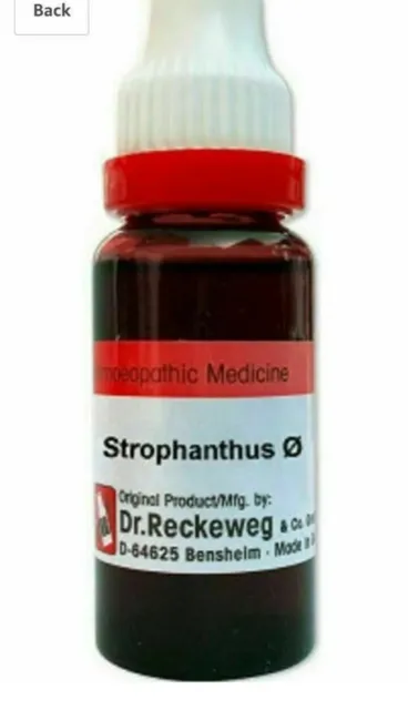 Paquet De 2 Dr Reckeweg Strophanthus Q (Mère Teinture) 20ml X 2 = 40 ML