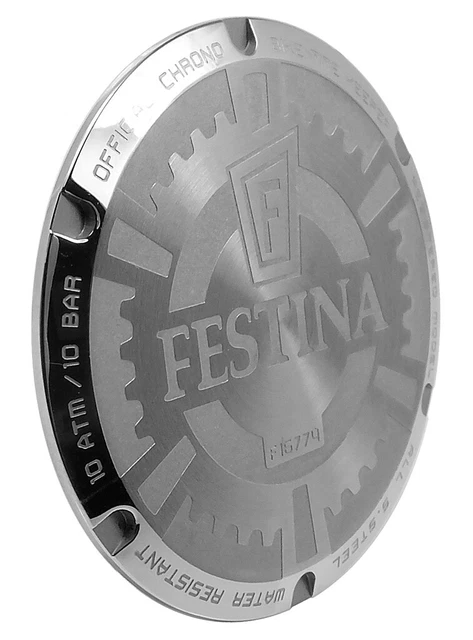 FESTINA ERSATZBODENDECKEL POUR Boîtier en Acier Inoxydable Argent