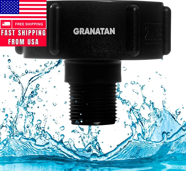 IBC Tote Adapter 275 330 G, IBC Tote Fittings for Garden Hose, IBC Tote Drain Ad