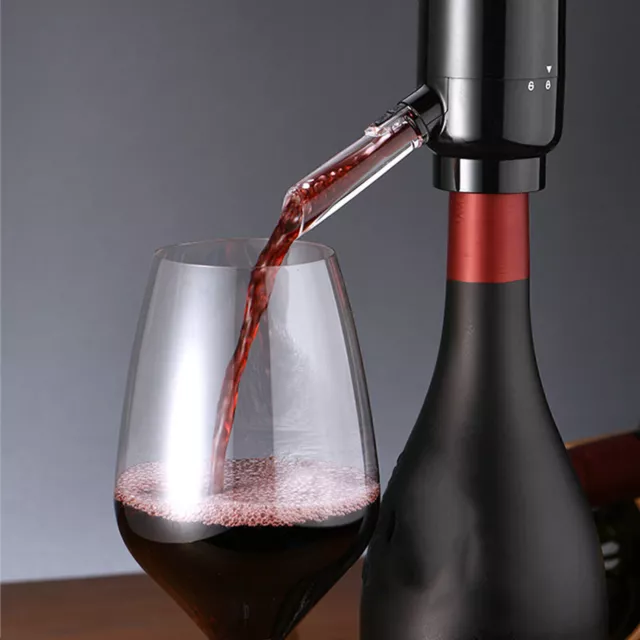 Electric Wine Aerator Dispenser Decanter Pour Spout Filter Pump Smart One Touch