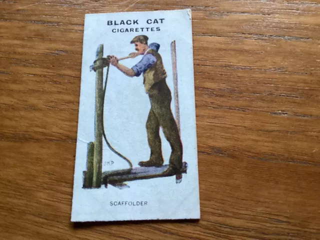 CARRERAS CIGARETTE CARD TYPES OF LONDON 1919 No 35 Scaffolder