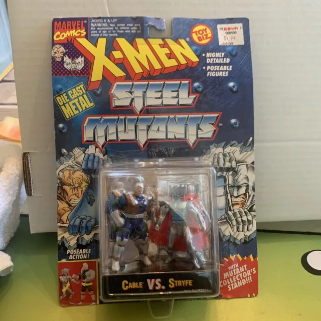 NIB Marvel X-Men Mutants Cable vs Stryfe Die Cast Metal Toy Biz Figure