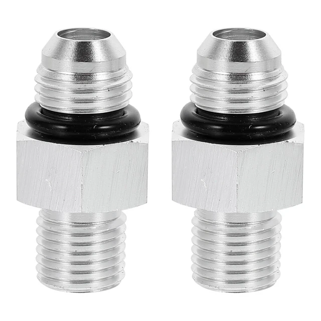 2 Sets Getriebe Adapter Aluminiumlegierung Autozubehör Atf Silver