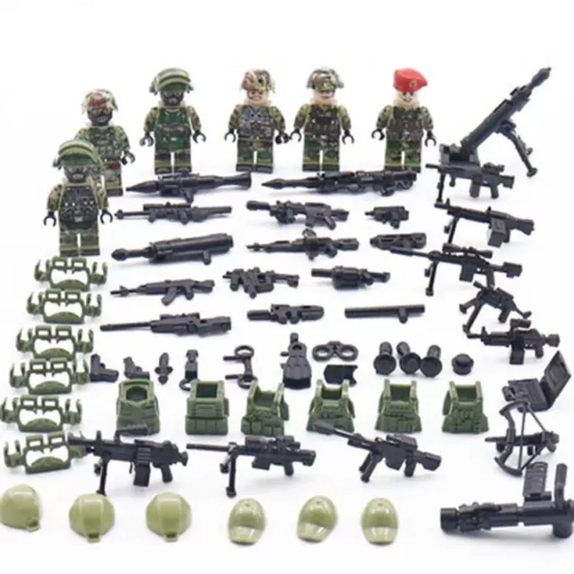 LEGO INGLYS ALPHA Strength Militaire Camouflage Soldat Swat Bloc De  Construction EUR 24,40 - PicClick FR