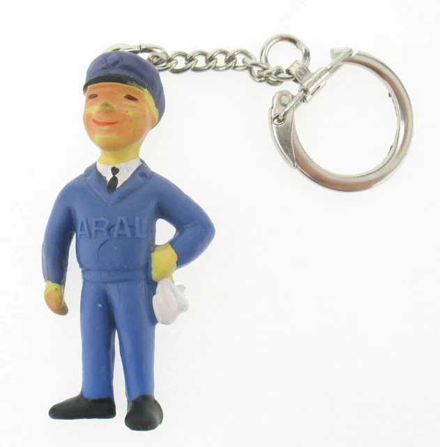 Schleich - ARAL Tankwart Werbefigur Promo - Tankstelle Figur Schlüsselanhänger