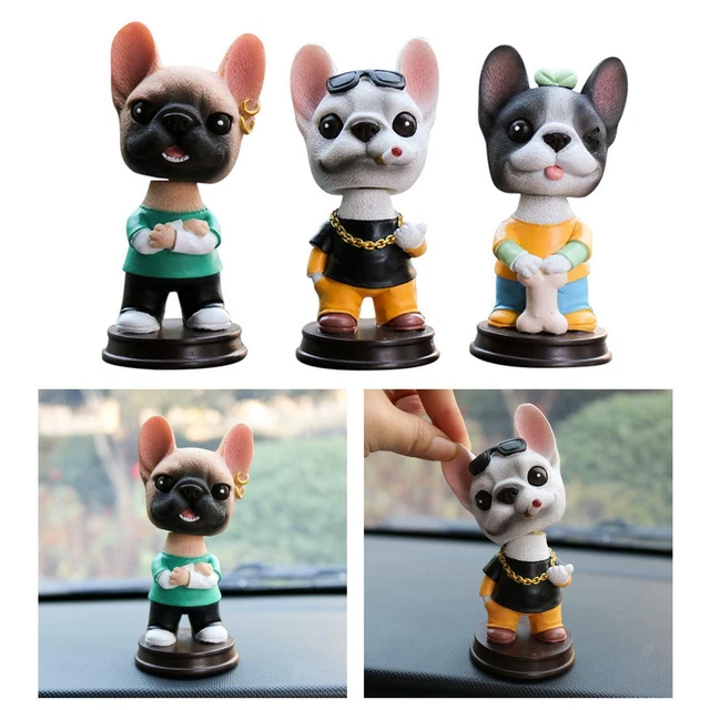 Lucky Shaking Head Nodding Dog Bobblehead Swing  Interior
