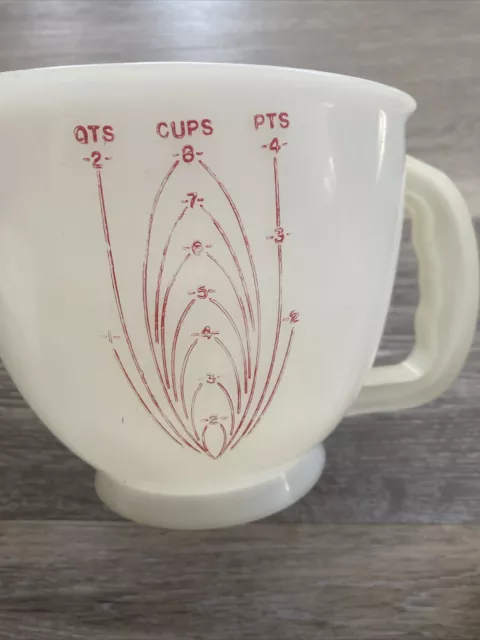 Vintage TUPPERWARE #500-7 Mix N Stor 8 Cup 2 Qt Measuring Bowl Pitcher with Lid