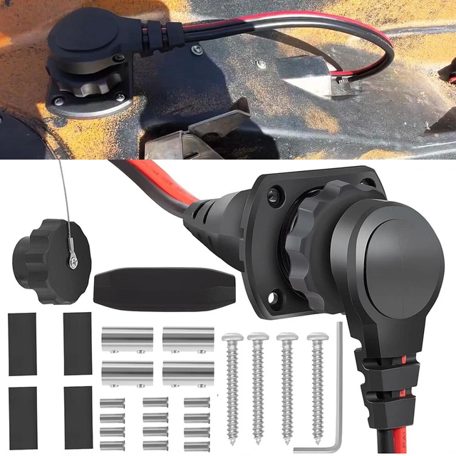 MINN KOTA 1865128 MKR26 Freshwater Saltwater Trolling Motor Plug and