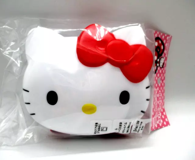 Sanrio Hello Kitty red  Face Die cut Lunch Box Bento  300ml