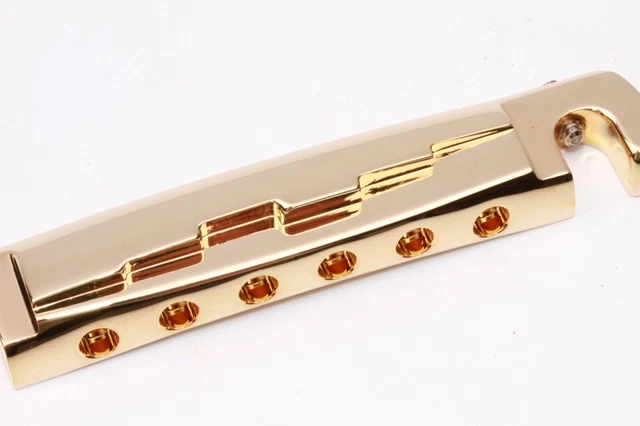 Enveloppante Ridged Aluminum Bridge CNC Usiné Or Convient Gibson LP / Sg Junior 6