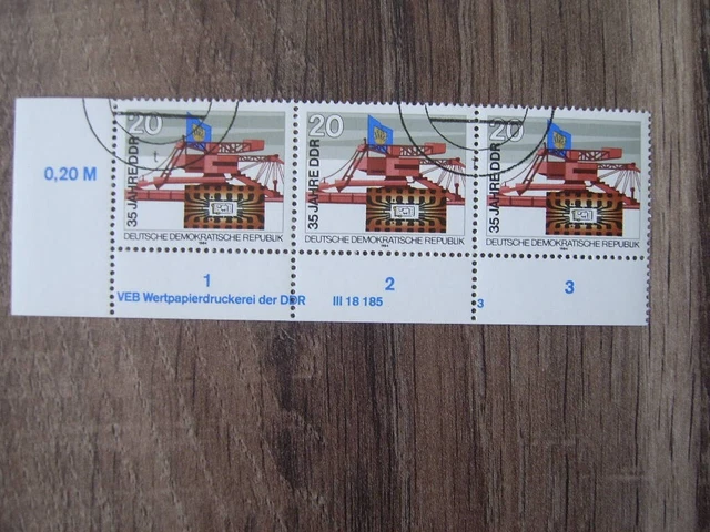 DDR; Mi.-Nr. 2889 voller Druckvermerk FN 3, gestempelt