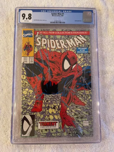SPIDER-MAN #1 - CGC 9.8 - White Pages - Marvel Comics 1990
