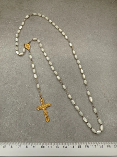 Antique Rosary Golden Religion REF08271J
