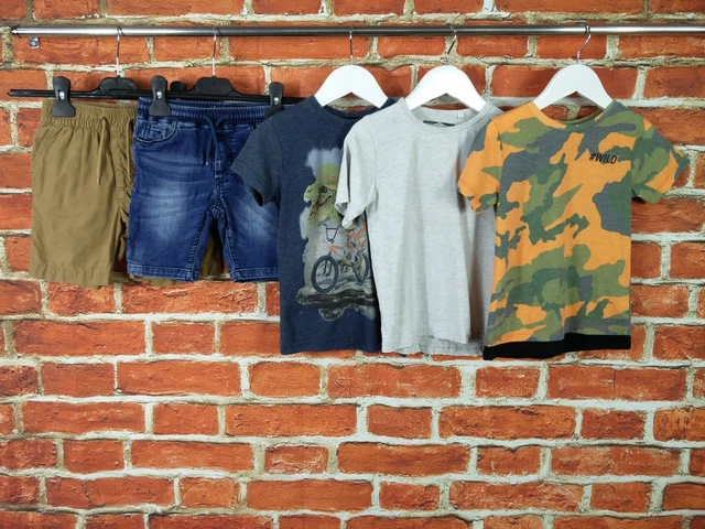 Boys Bundle Age 3-4 Years Gap Next River Island Shorts T-Shirts Dinosaur 104Cm