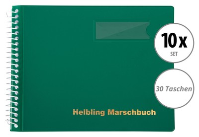 5x Helbling bmg30 marcia libro verde 30 tasche marcia voti cartella Musica SPIRALE 