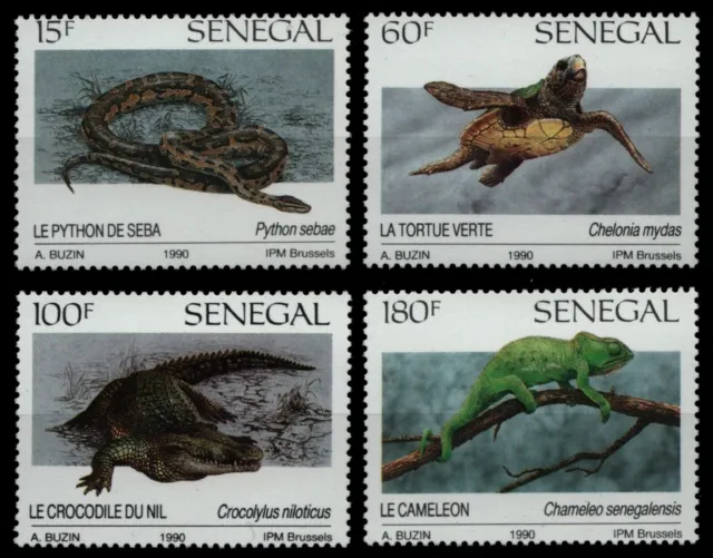 Senegal 1991 - Mi-Nr. 1116-1119 ** - MNH - Reptilien / Reptiles