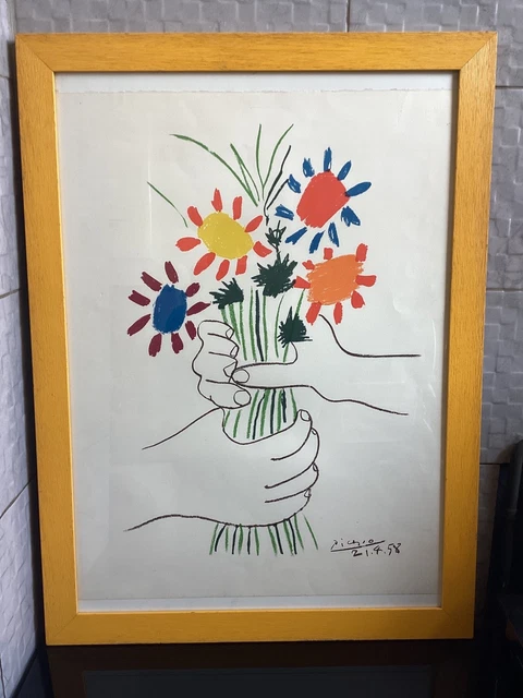 Pablo Picasso s.p.a.d.e.m. Paris Signed Certificate