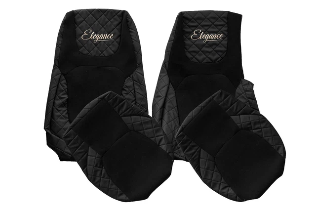 Set 2 huse pentru scaunele de camion DAF XG XG XF NG (10.2021-) Gri, scaun pasager perna aer Set 2 huse pentru scaunele de camion DAF XG XG XF NG (10.2021-) Gri, scaun pasager perna aer