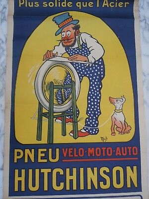 9/1924 PUB HUTCHINSON PNEU TYRE PNEUMATIQUE AVION AUTOMOBILE MICH CHIEN DOG AD 