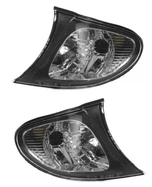 Clignotant Feu Avant Droit + Gauche Bmw 3 E46 2001-2006 Blanc Chrome