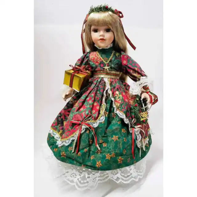 Victorian Christmas Nicole Porcelain Doll 1998 Heritage Signature Collection