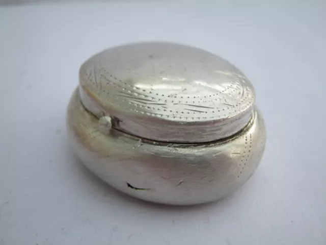 Vintage English Hallmarked Sterling Silver Snuff Box