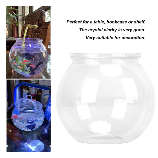 Mini Fish Tank Transparent Plastic Impact Resistant Plastic Gallon Fish Bowl Hgf
