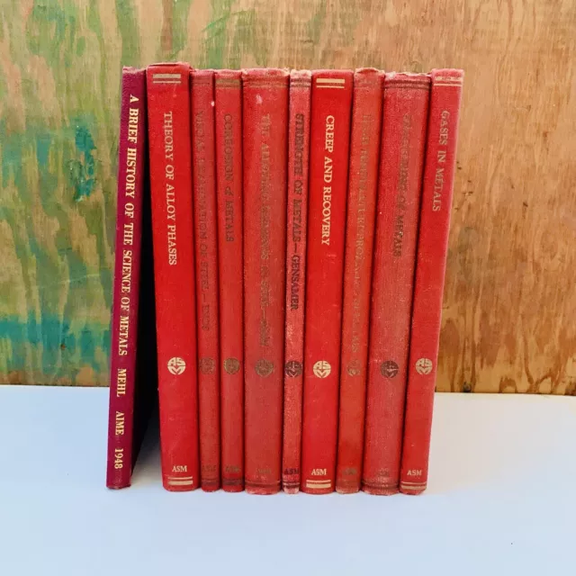 American Society for Metals ASM Old Book Lot of 10 Metal Science Corrosion Alloy 3