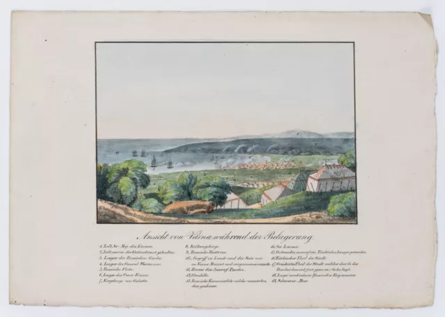 Varna während der russ. Belagerung, um 1830, Lithographie Unbekannt (19.Jhd) 2