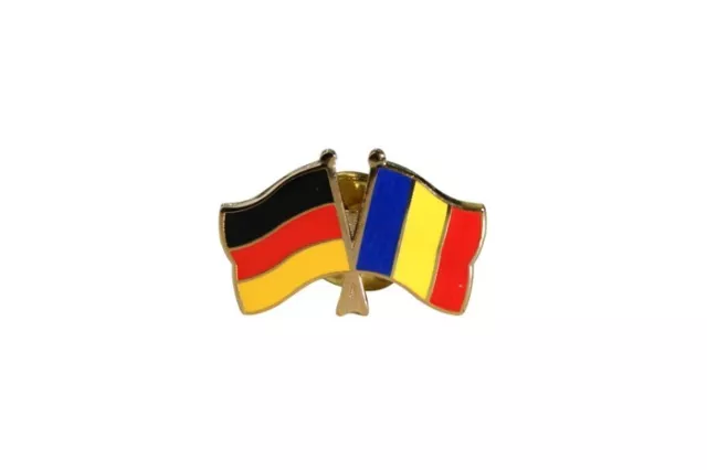 Deutschland - Tschad Flaggen Pin Fahnen Pins Fahnenpin Flaggenpin Anstecker