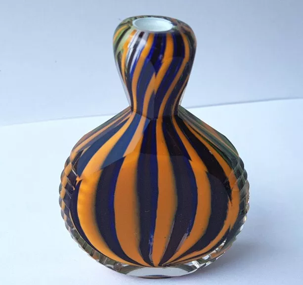 Old Schnupftabak- Glass / Snuff Bottle / Bixl , Faceted,To 1950 L55