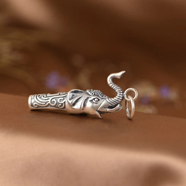 Ciondolo Malocchio In Argento Sterling 925 - Vetro Blu, Portafortuna, Diametro 15mm - Foto 4