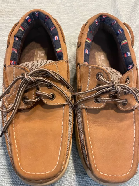REEL LEGENDS SPINNAKER Slip On Boat Shoes Mens Size 10W $34.99 - PicClick