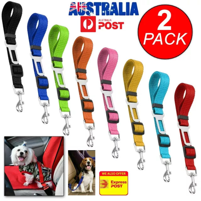 Adjustable Pet Seat Cat Dog Safety Belt for Car Auto Travel Vehicle Safe Clip AU